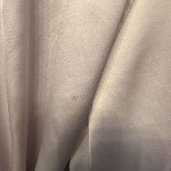 Vintage Y2K Era Lauren Lash Design Silver Lace Accent Robe Est Size Small - Picture 6 of 7